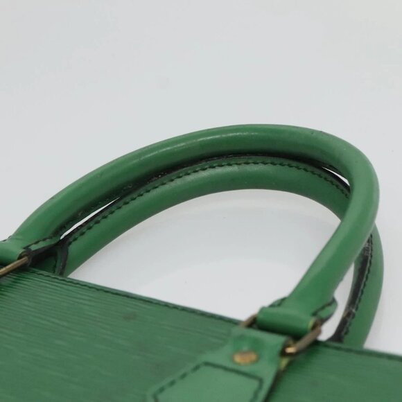 LOUIS VUITTON Epi Sac Plat Hand Bag Green M59084 LV Auth BA4170 - Picture 9 of 16